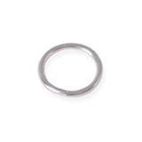 licht zilver gekleurde ringetjes dun 7 mm