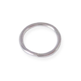 licht zilver gekleurde dunne ringetjes 8 mm