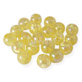 doorichtige gele ronde kralen met glans 6 mm