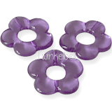 paarse open bloem kralen