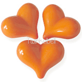 grote oranje hart kralen