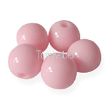 pastel roze ronde kralen 8 mm