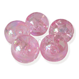 10 mm ronde roze kralen met glans