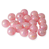 mat roze ronde kralen met glans 6 mm